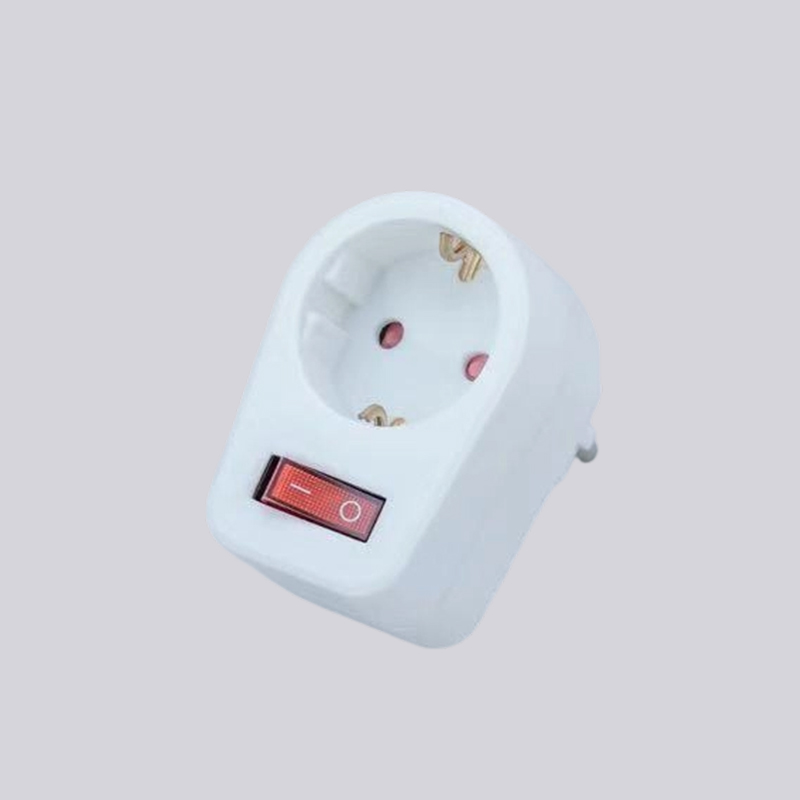 G01-01K wtyczka okrągła typu niemieckiego z adapterem przełącznika